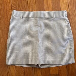 Jules & Leopold Blue and White Striped Skort